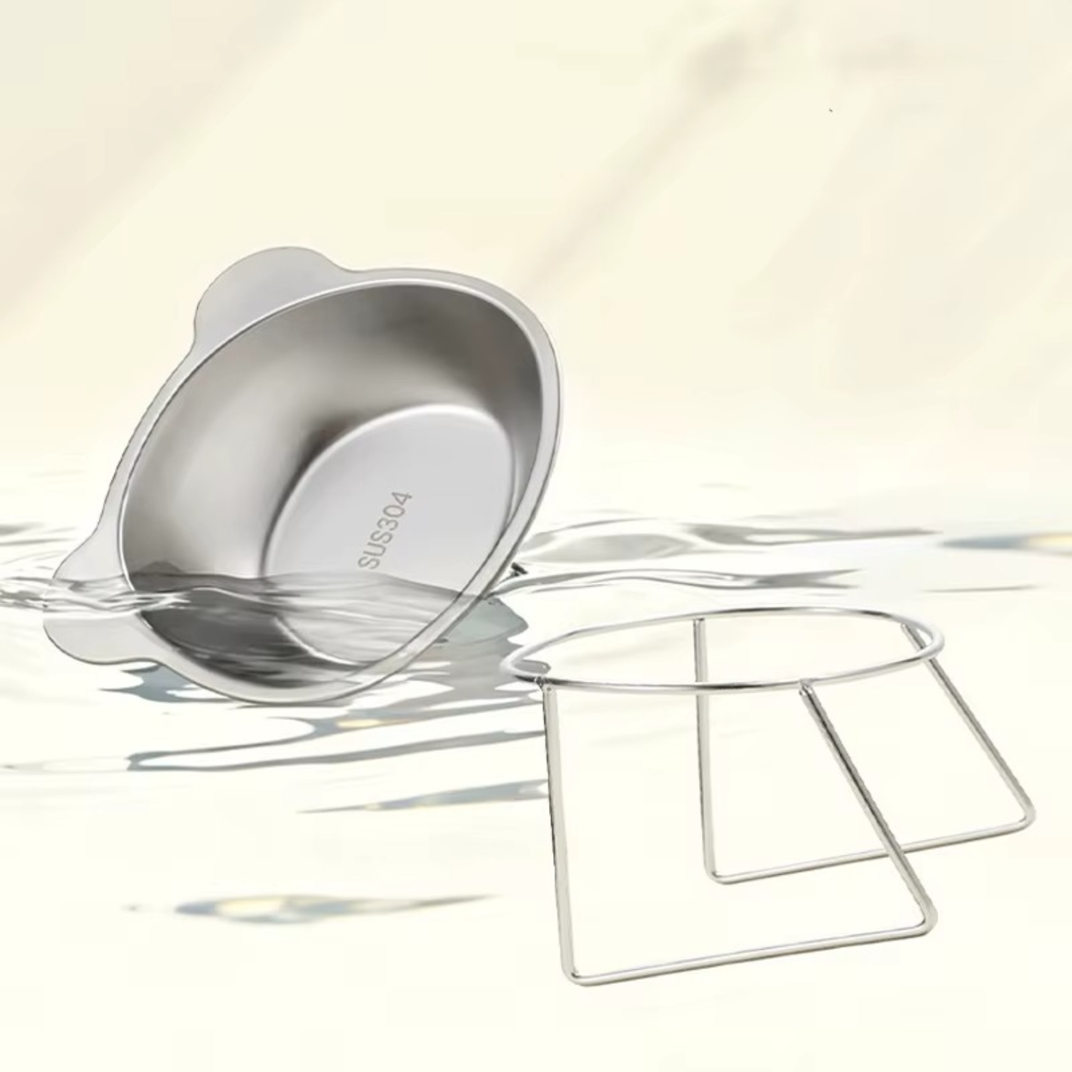 💎 Frete Grátis!! Tigela Ergonômica Inclinada (15°): Aço Inoxidável 304 para a Saúde do Seu Gato!