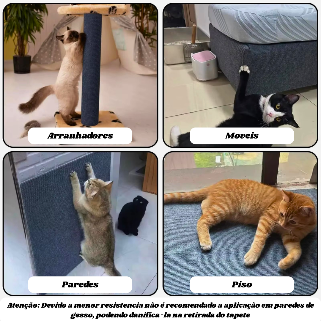 🛡️ Tapete Arranhador Autoadesivo DIY: Proteção Inteligente e Recortável para Móveis e Paredes!