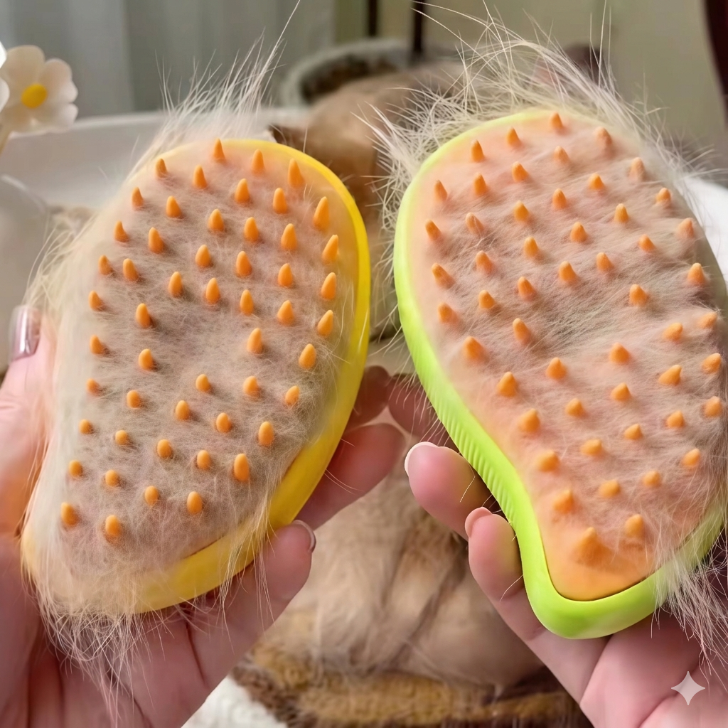 🧼 Kit de Limpeza e Grooming 2 em 1: Escova Massageadora e Luva de Limpeza para seu gatinho e sua casal!