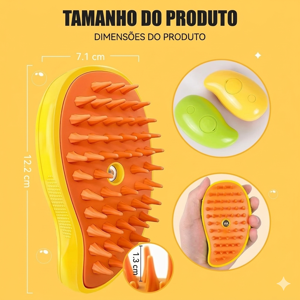 🧼 Kit de Limpeza e Grooming 2 em 1: Escova Massageadora e Luva de Limpeza para seu gatinho e sua casal!
