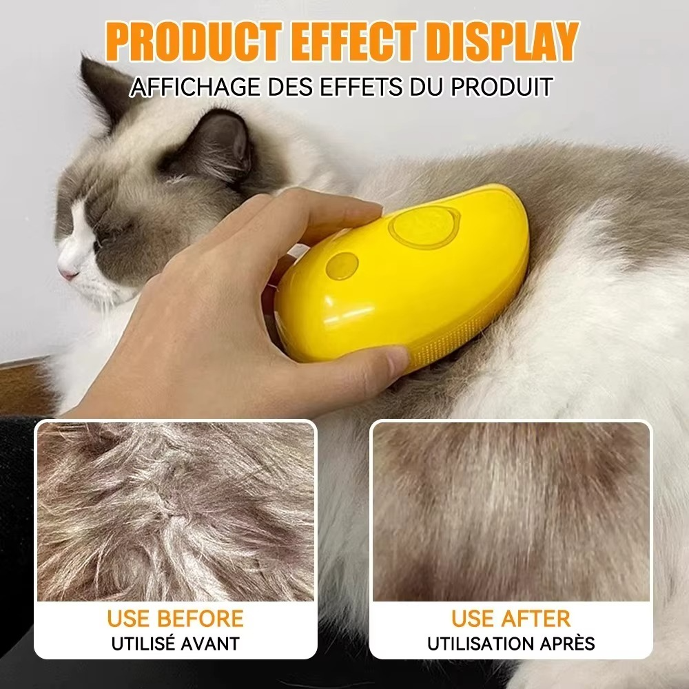 🌟 Frete Grátis!! Kit Pet 1: Arranhador Gigante + Duo de Grooming a Vapor – O Spa Completo para o seu Thomas!
