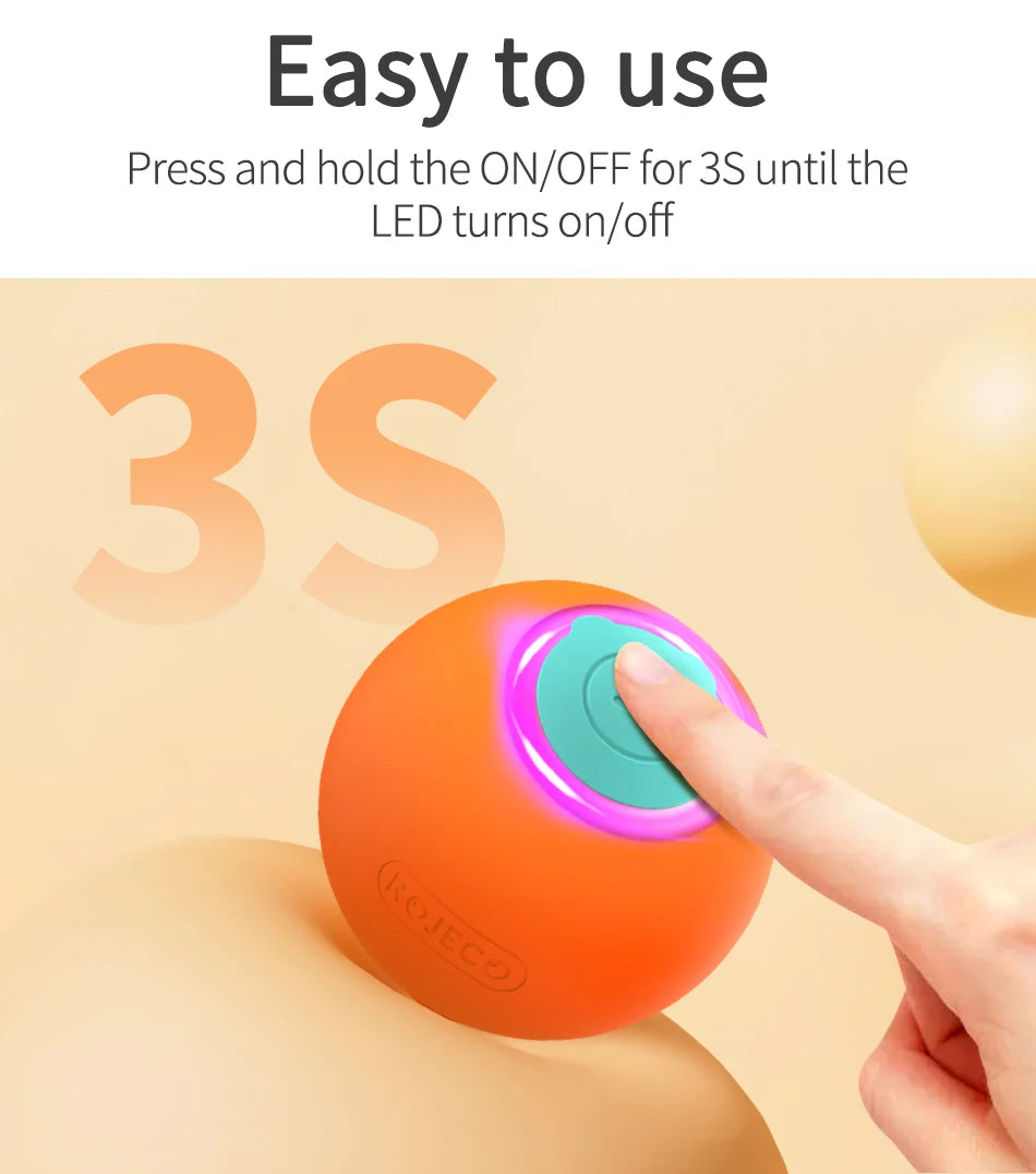 ⚽ Bola Smart Interativa: Brinquedo Elétrico de Quique e Rotação Automática – Treinamento Interativo!
