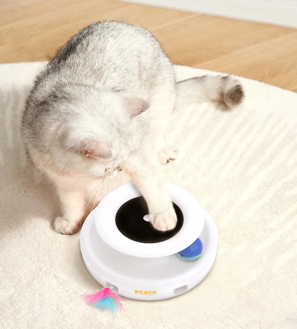 🚀 Kit com 5 Modos – Bola Divertida e Provocador Automático de Pena para Gatos e Cães!