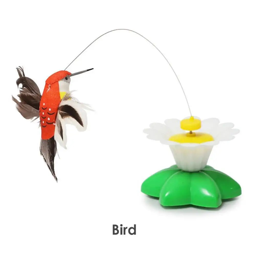 🦋 Borboleta Elétrica Giratória 360°: Brinquedo Automático para Gatos – Treinamento e Caça!