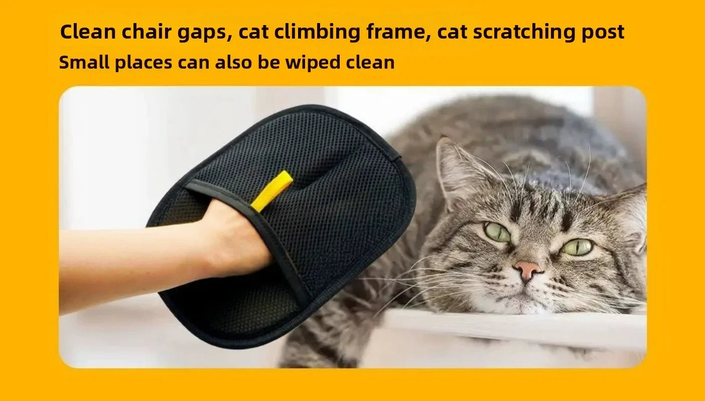 🧤 Luvas Removedoras de Pelos 2 em 1: Suave e Limpeza de Roupas – Adeus Pelos Soltos!