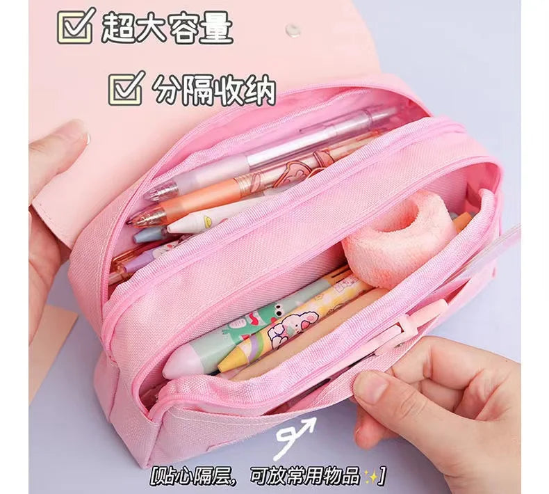 🇰🇷 Estojo 3D Kawaii de Descompressão: À Prova d'Água, Estética Coreana e Alívio do Estresse!