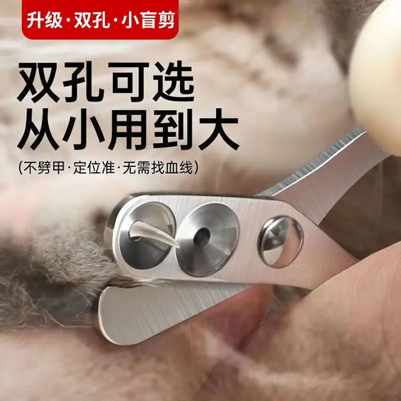 ✂️ Cortador de Unhas Profissional com Furo Guia: Precisão de Salão para Gatos!