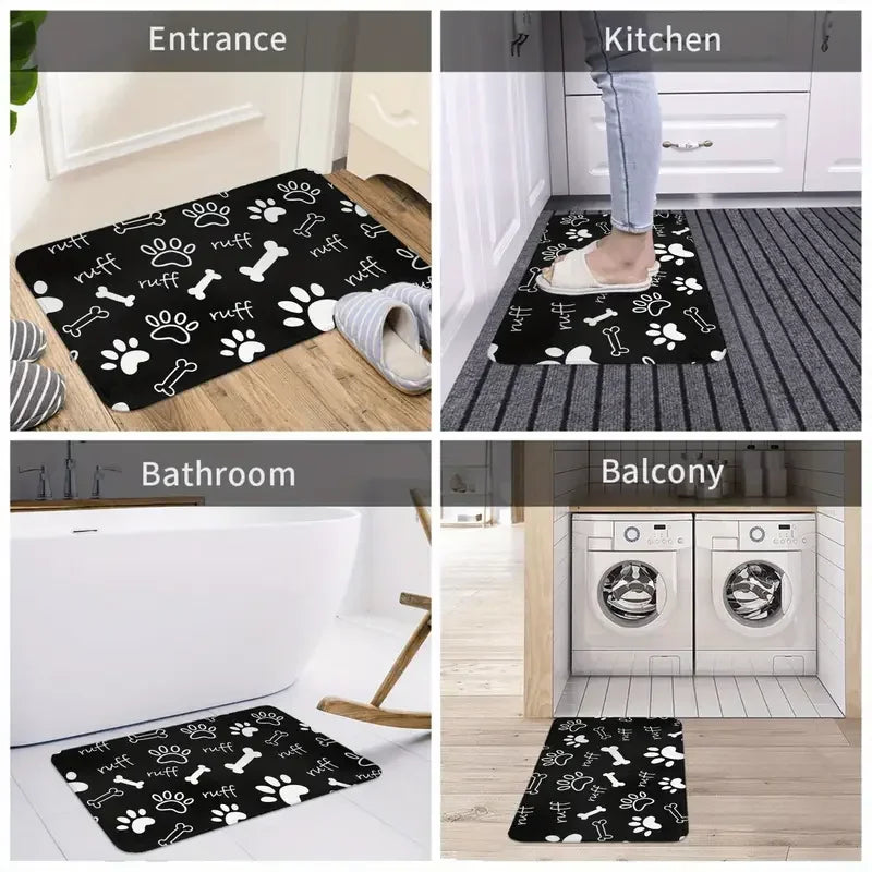 🐾 Tapete de Porta Tema Gato Fofo: Silhueta Elegante para Receber com Charme!