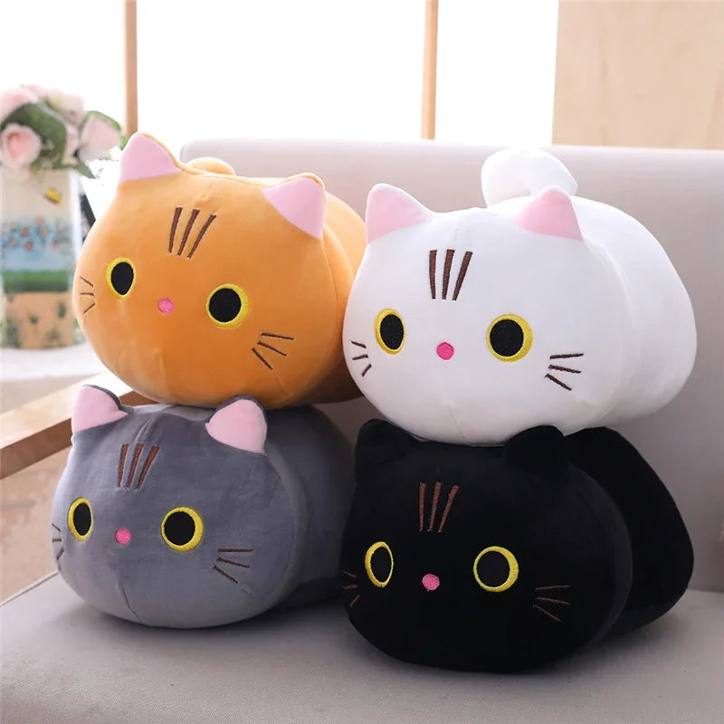 😻 Almofada de Pelúcia Gato Kawaii (20cm): Abraço Macio para Sofá e Presentes Inesquecíveis!