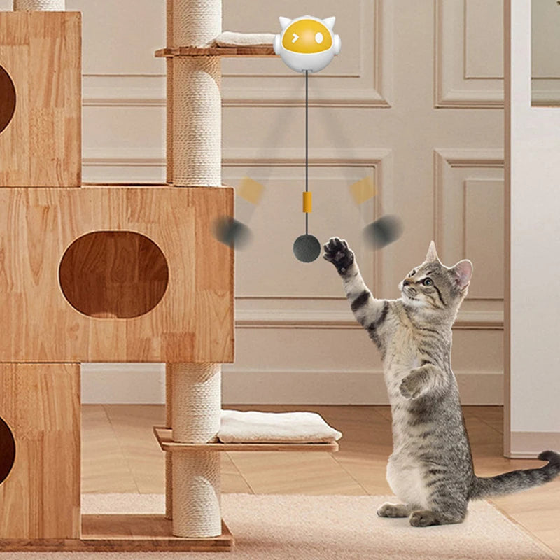 🚀 Brinquedo Automático Bola Suspensa Smart: Levantamento Elétrico Interativo para Gatos!