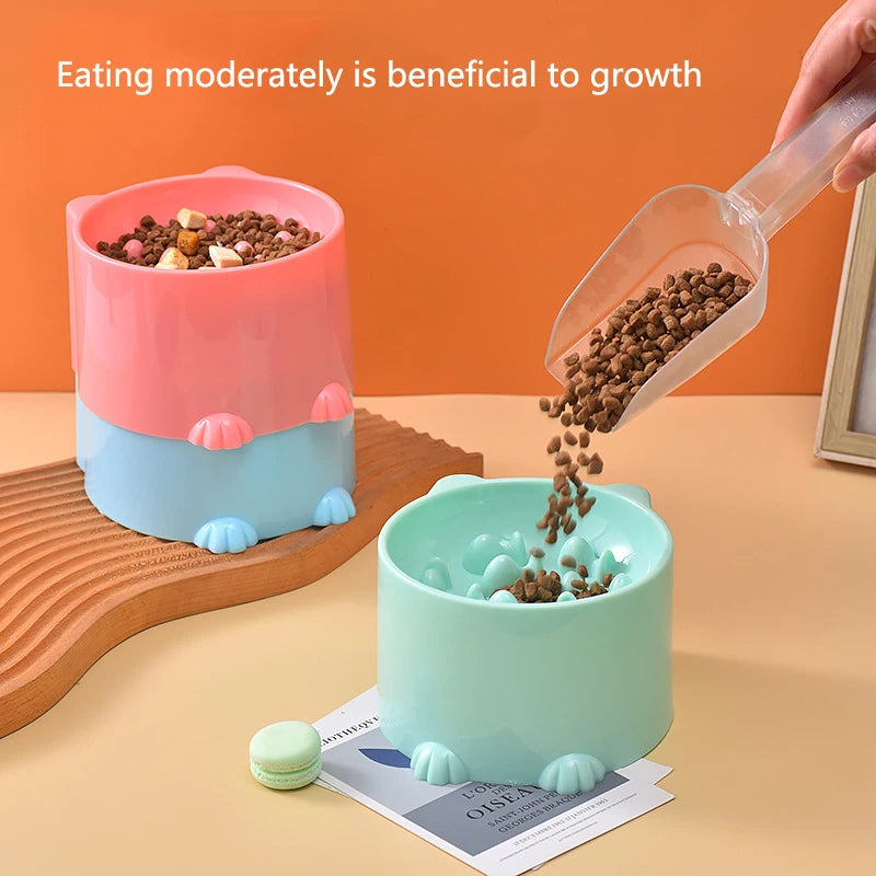 🐢 Comedouro Lento Inteligente: Anti-Engasgo e Proteção de Pescoço para Gatos e Cães Pequenos!