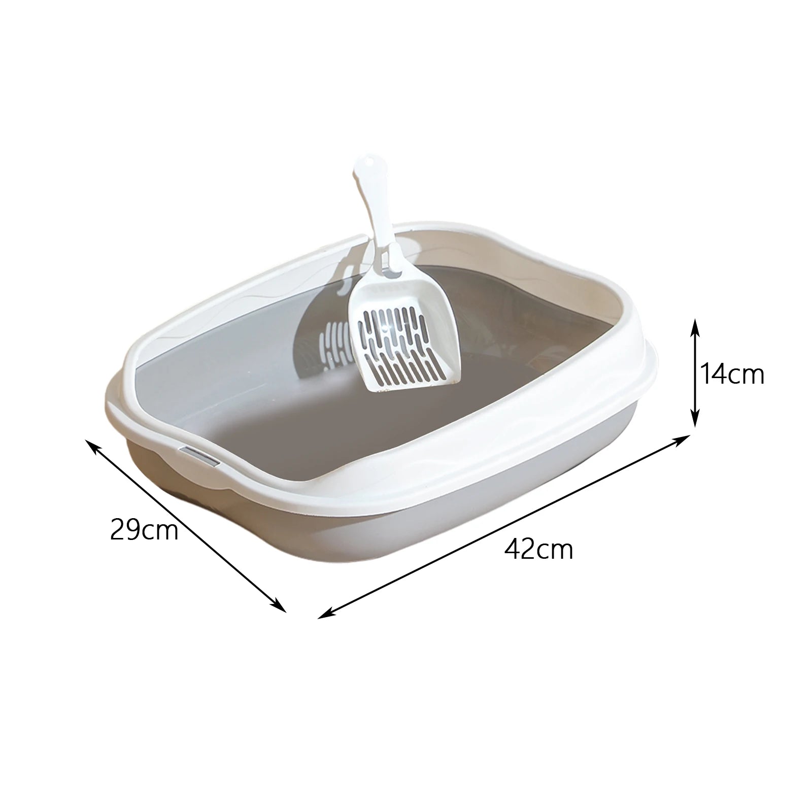 🚽 Caixa de Areia Semi-Fechado Grande: À Prova de Respingos e Ideal para Gatos Maiores!