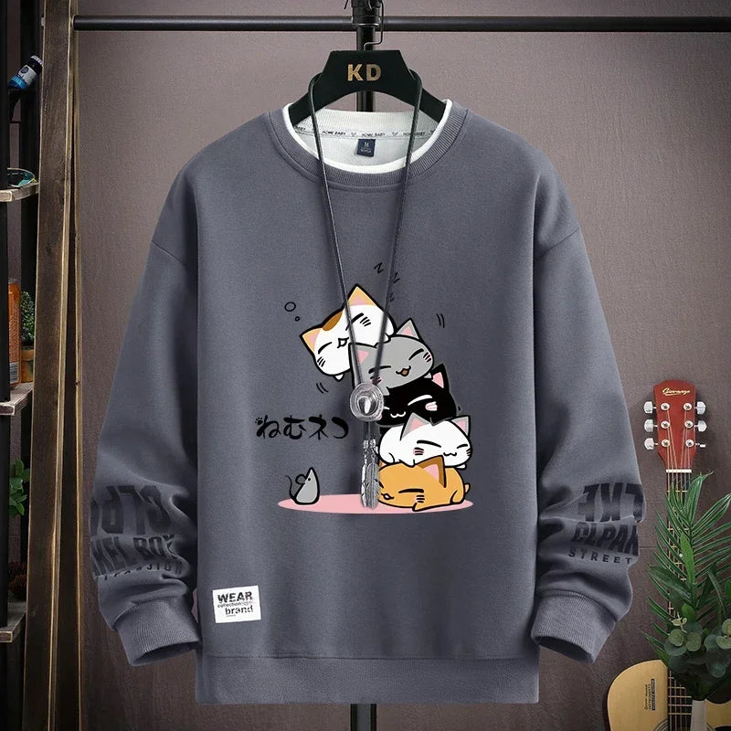 🇯🇵 Moletom Harajuku Gatos Japoneses: Estilo Casual, Conforto e Tendência 2026!
