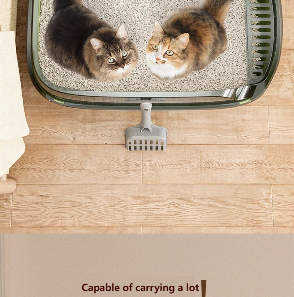 🚽 Caixa de Areia Aberta Extra Grande: Anti-Respingo, Espaçosa e Multiúso!