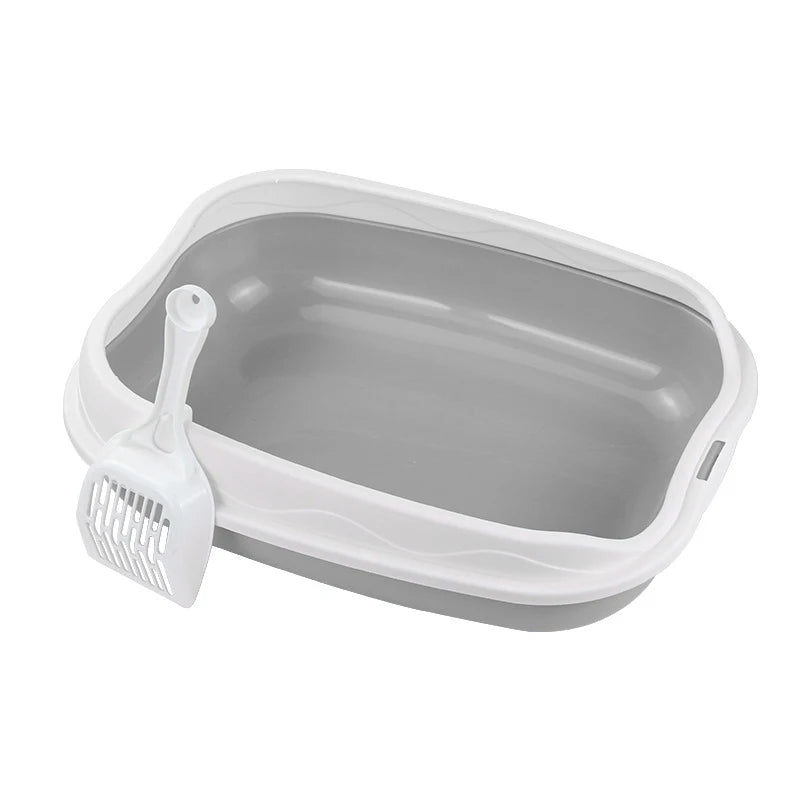 🚽 Caixa de Areia Semi-Fechado Grande: À Prova de Respingos e Ideal para Gatos Maiores!