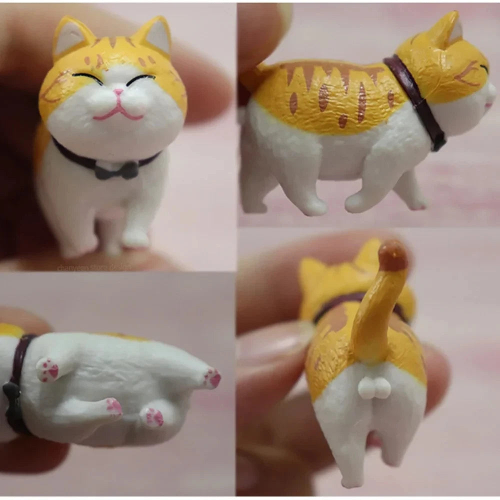 🔔 Conjunto 9 Miniaturas Gato: Estatuetas Fofas para, Decoração e Presente!