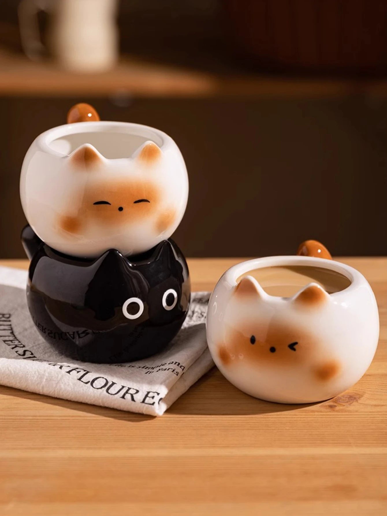 ☕ Caneca Gatinhos Criativa: Requinte e Fofura para Café, Chá e Latte!