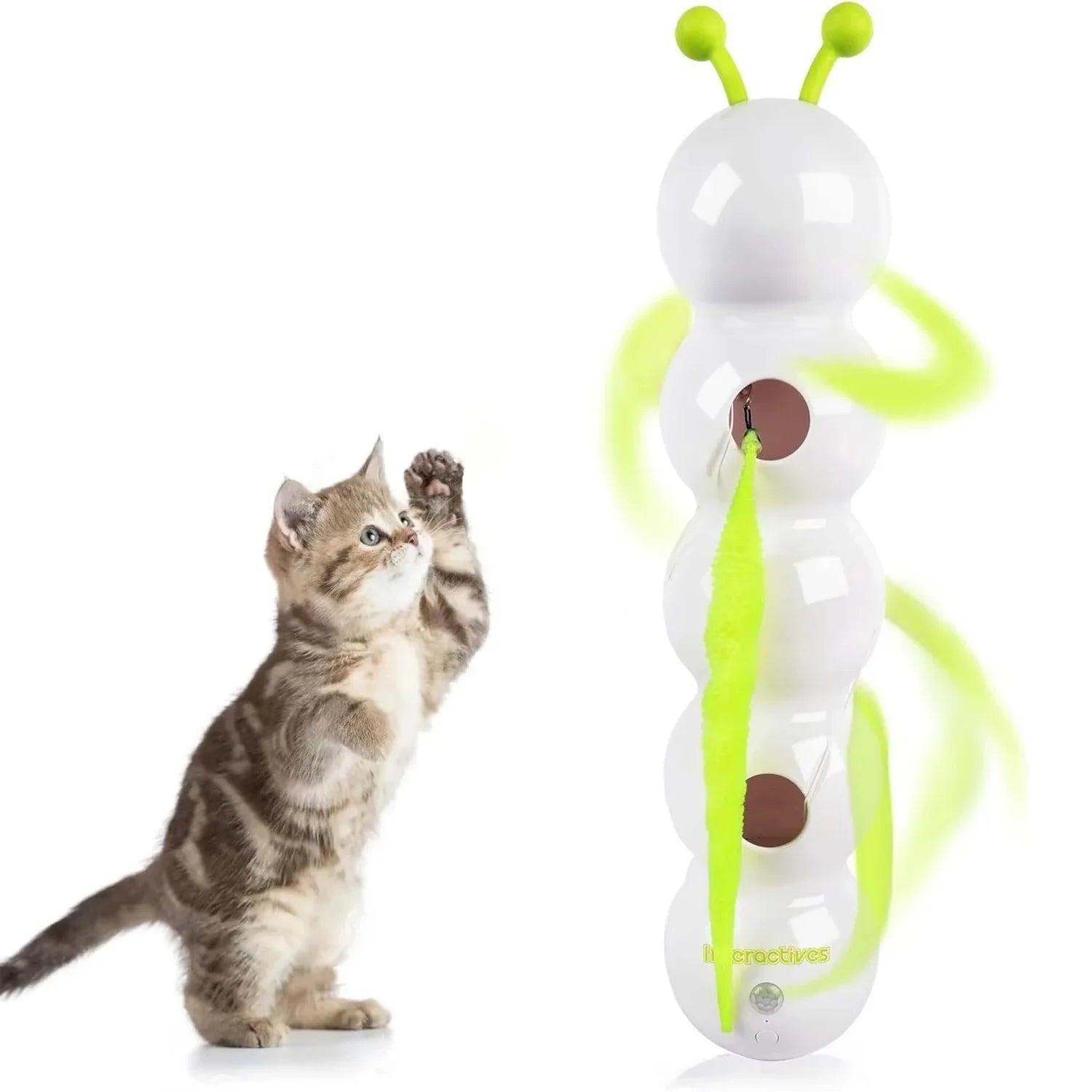 🕹️ Varinha Smart Pro Interativa: Cauda Trocável e Balanço Automático para Lares com Múltiplos Gatos!