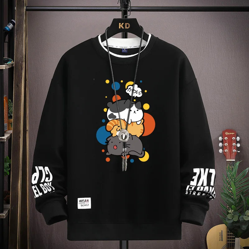 🇯🇵 Moletom Harajuku Gatos Japoneses: Estilo Casual, Conforto e Tendência 2026!