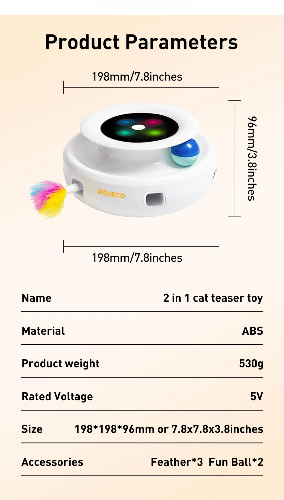 🚀 Kit com 5 Modos – Bola Divertida e Provocador Automático de Pena para Gatos e Cães!