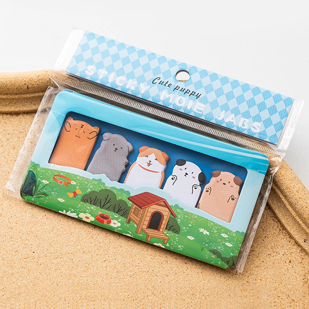 🐼 Bloco de Notas Adesivas Cartoon: 150 Folhas com Capivara, Panda e Gato – Papelaria Criativa!