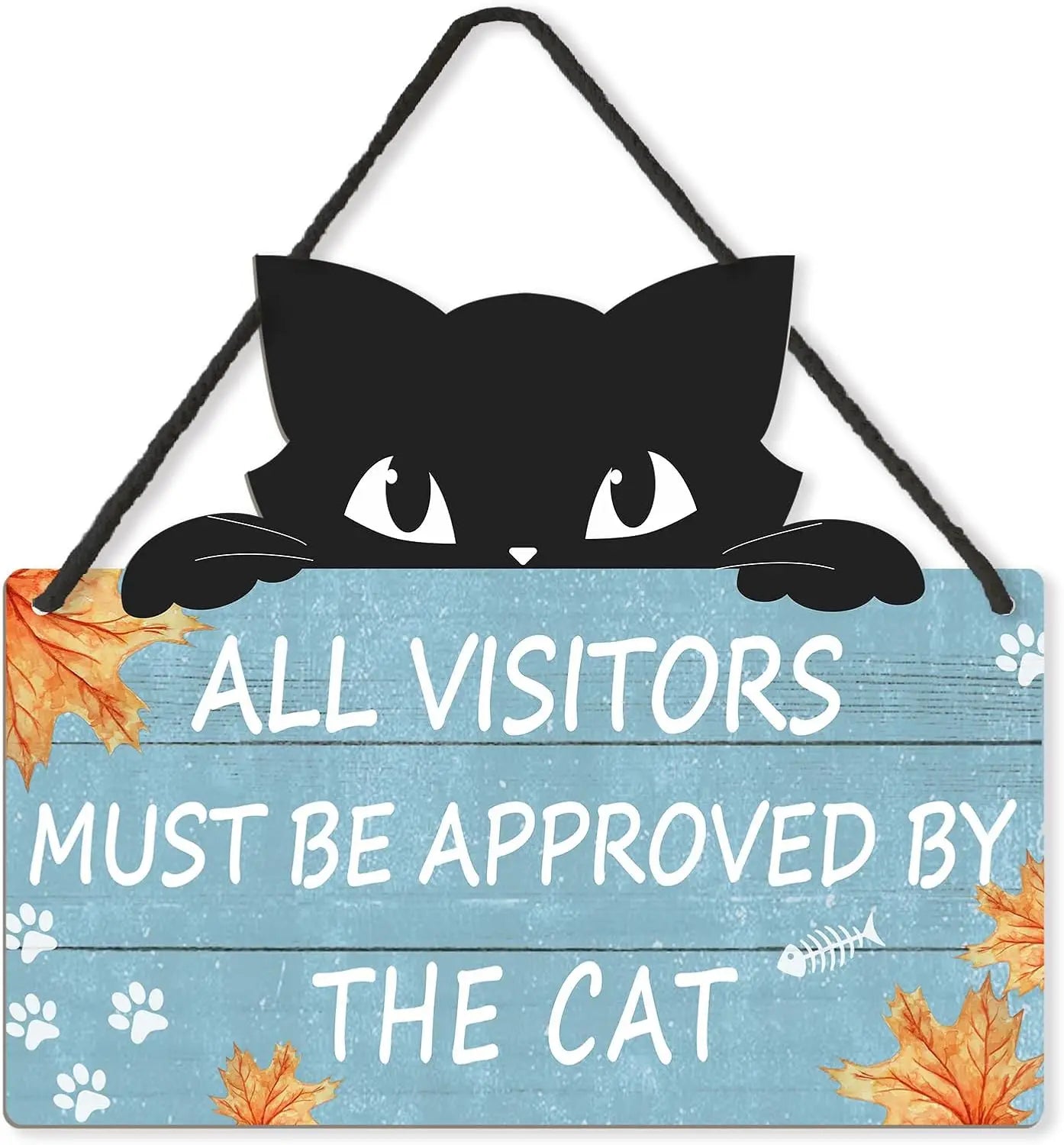 😂 Placa Rústica "Gatos Bem-Vindos, Pessoas Toleradas" – Humor Felino para Casa e Escritório!
