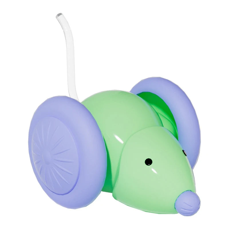 🐭 Rato Elétrico Recarregável Smart: Brinquedo Gato Automático com Desvio Inteligente de Obstáculos!