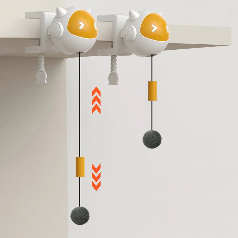 🚀 Brinquedo Automático Bola Suspensa Smart: Levantamento Elétrico Interativo para Gatos!