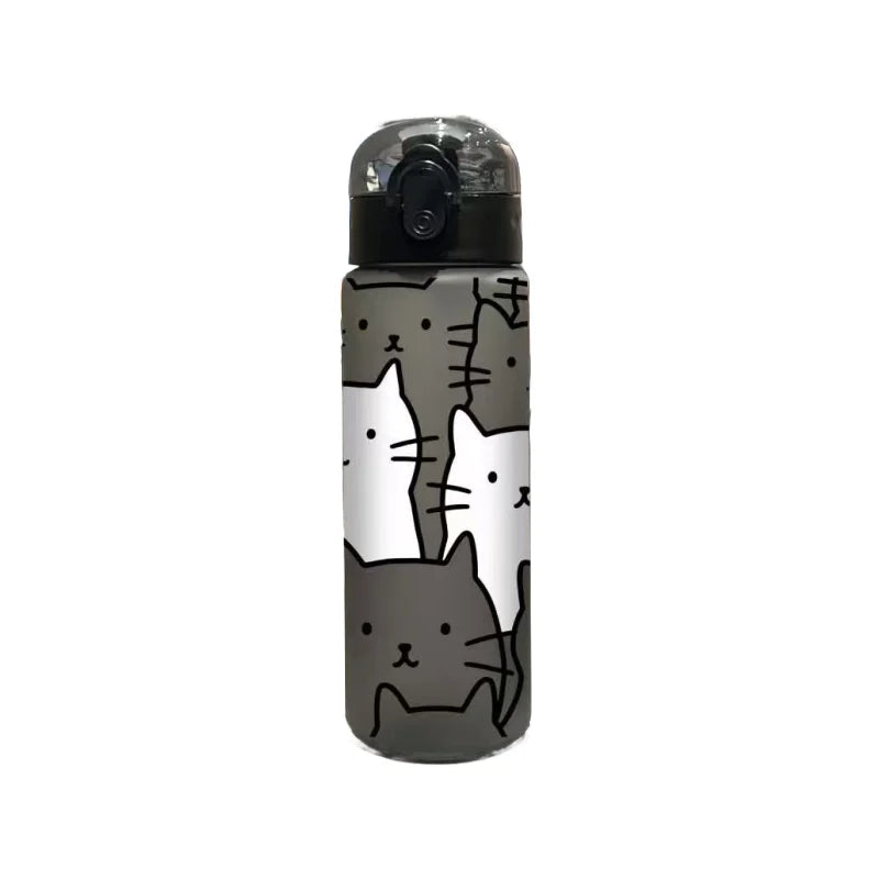 💧 Garrafa de Água 780ML Gato Cartoon 3D: Antivazamento, Durável e Perfeita para Férias!