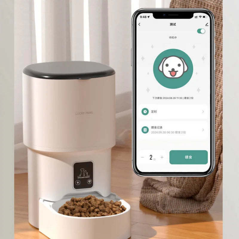 📱 Alimentador Automático Smart Wi-Fi (4L): Rotina Perfeita e Controle Total na Palma da Mão!