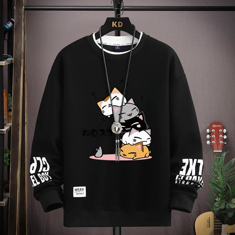 🇯🇵 Moletom Harajuku Gatos Japoneses: Estilo Casual, Conforto e Tendência 2026!