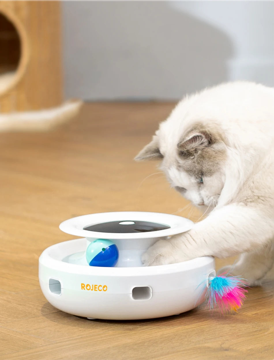 🚀 Kit com 5 Modos – Bola Divertida e Provocador Automático de Pena para Gatos e Cães!