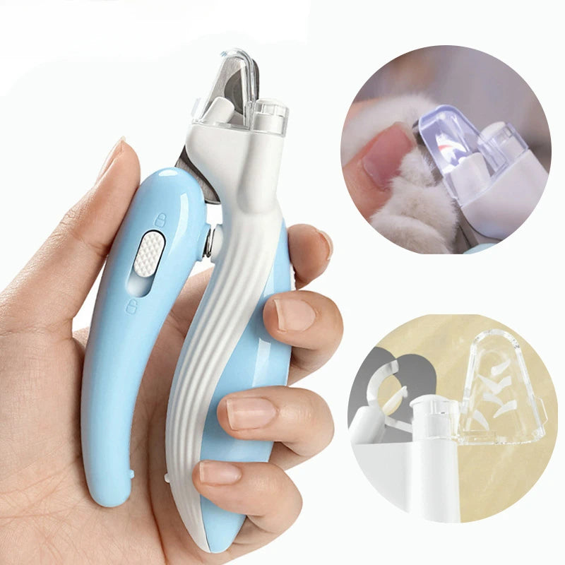 ✨ Cortador de Unhas Profissional com LED: Segurança Total para Patas de Cães, Gatos e Pequenos Animais!