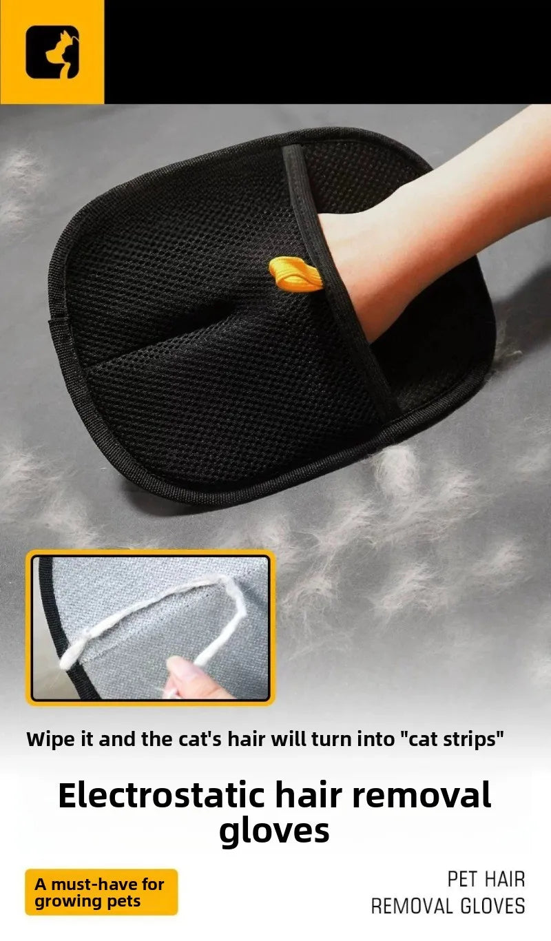 🧤 Luvas Removedoras de Pelos 2 em 1: Suave e Limpeza de Roupas – Adeus Pelos Soltos!