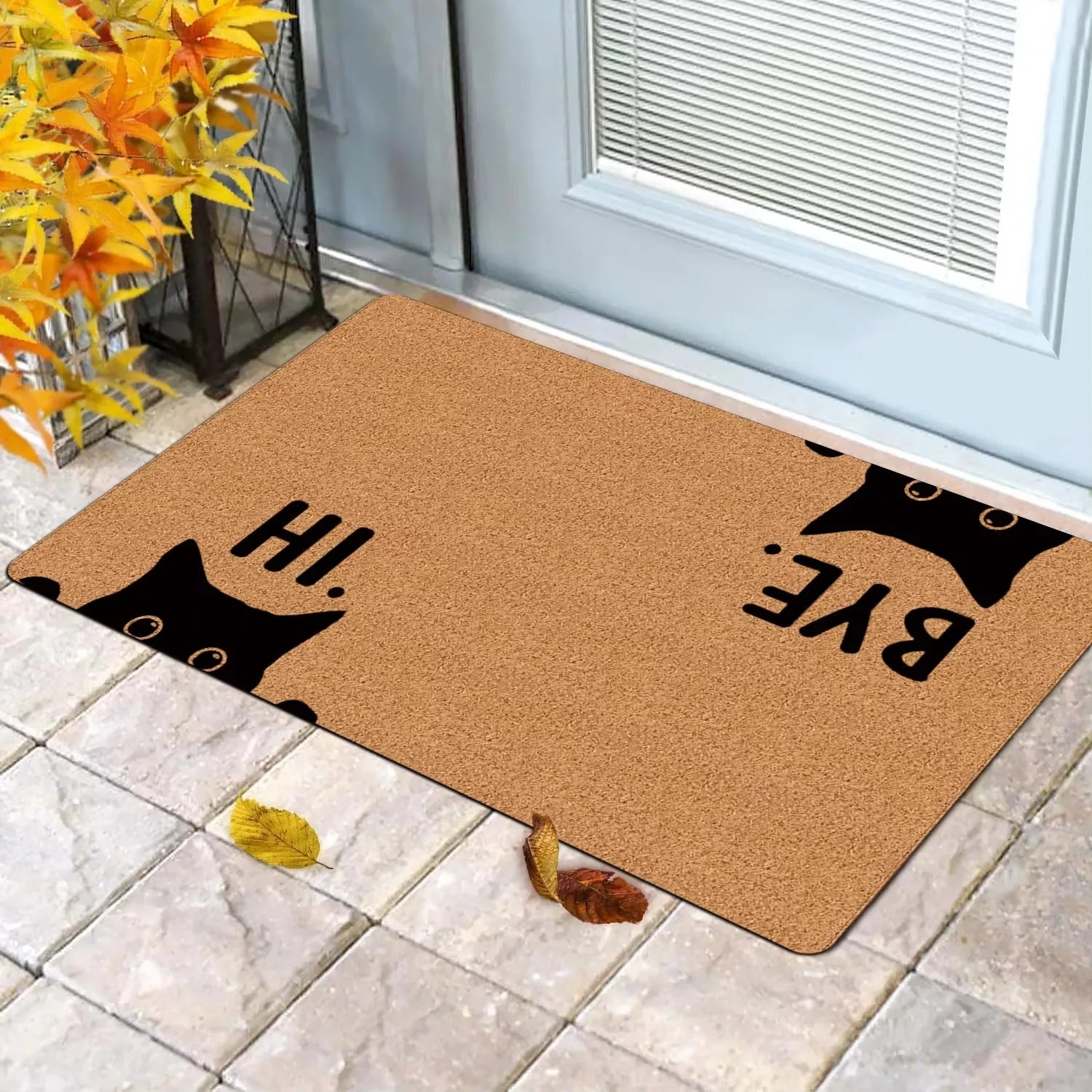 🐾 Tapete de Porta Tema Gato Fofo: Silhueta Elegante para Receber com Charme!