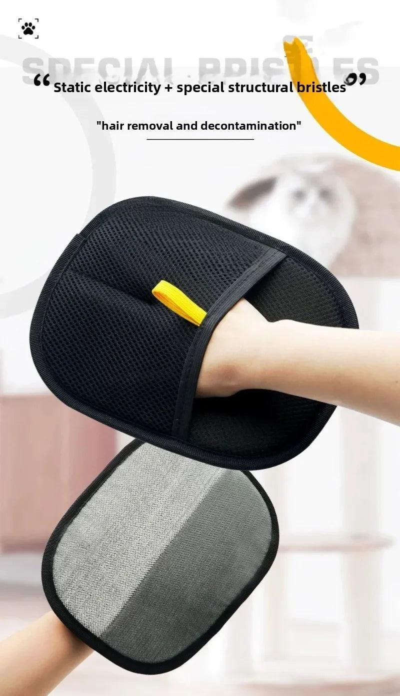 🧤 Luvas Removedoras de Pelos 2 em 1: Suave e Limpeza de Roupas – Adeus Pelos Soltos!