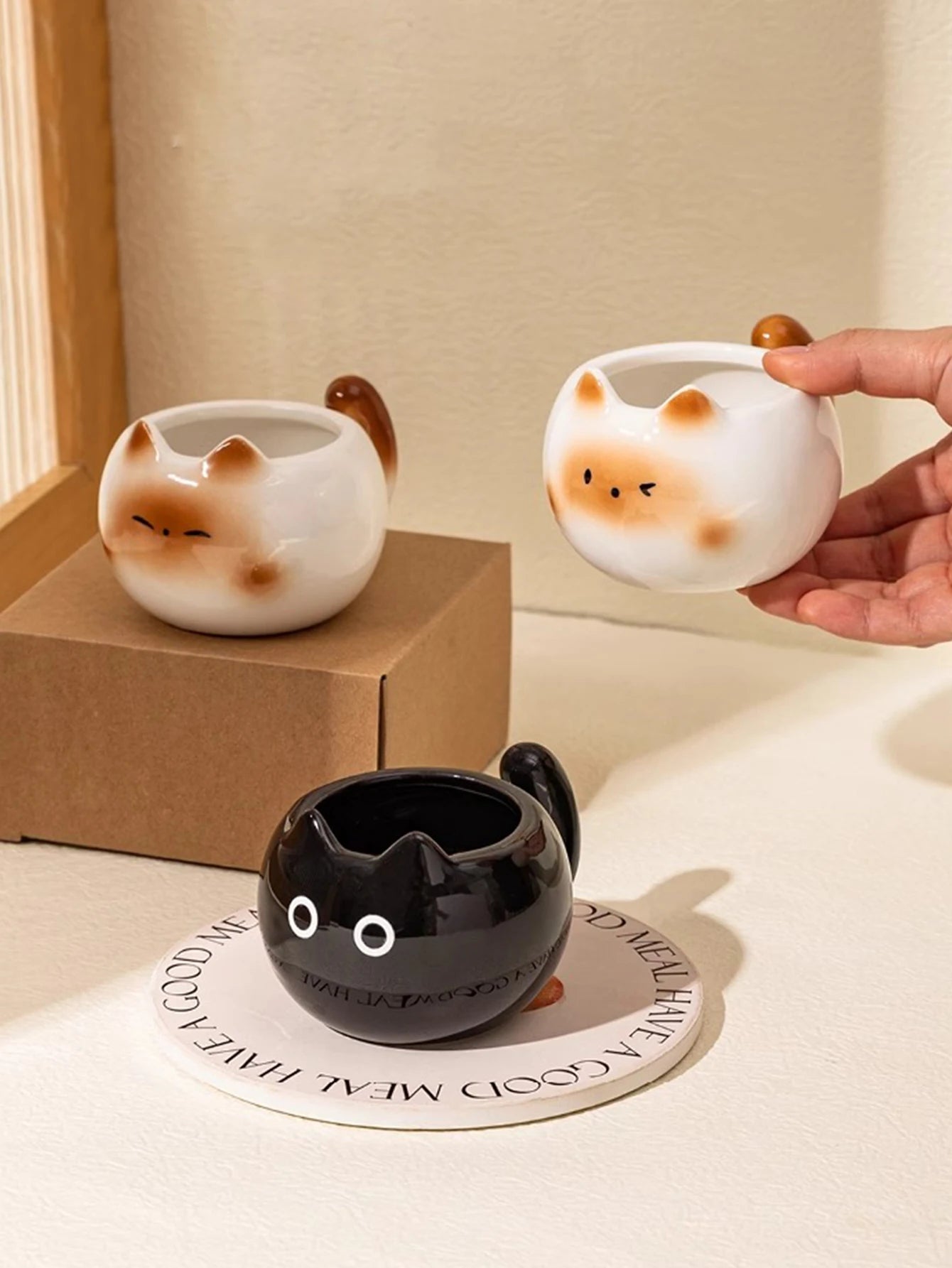 ☕ Caneca Gatinhos Criativa: Requinte e Fofura para Café, Chá e Latte!