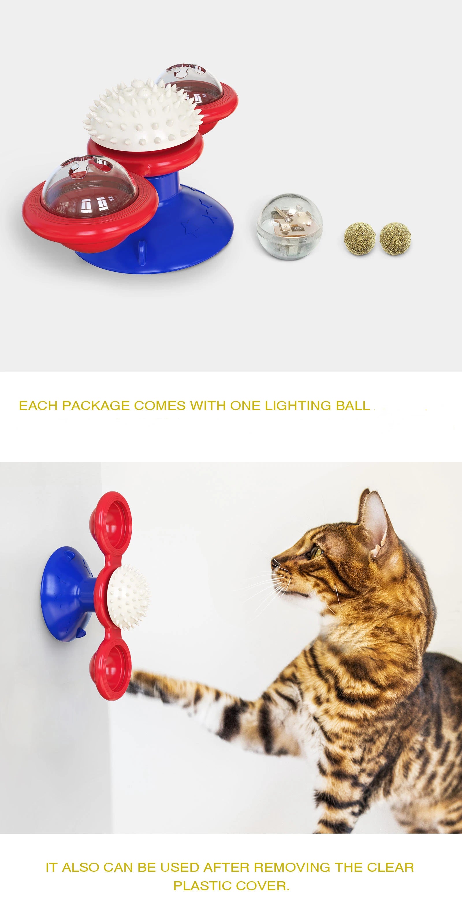 🌪️ Brinquedo Moinho de Vento Gato 3 em 1: Quebra-Cabeça Interativo, Escova de Dentes e Turntable!