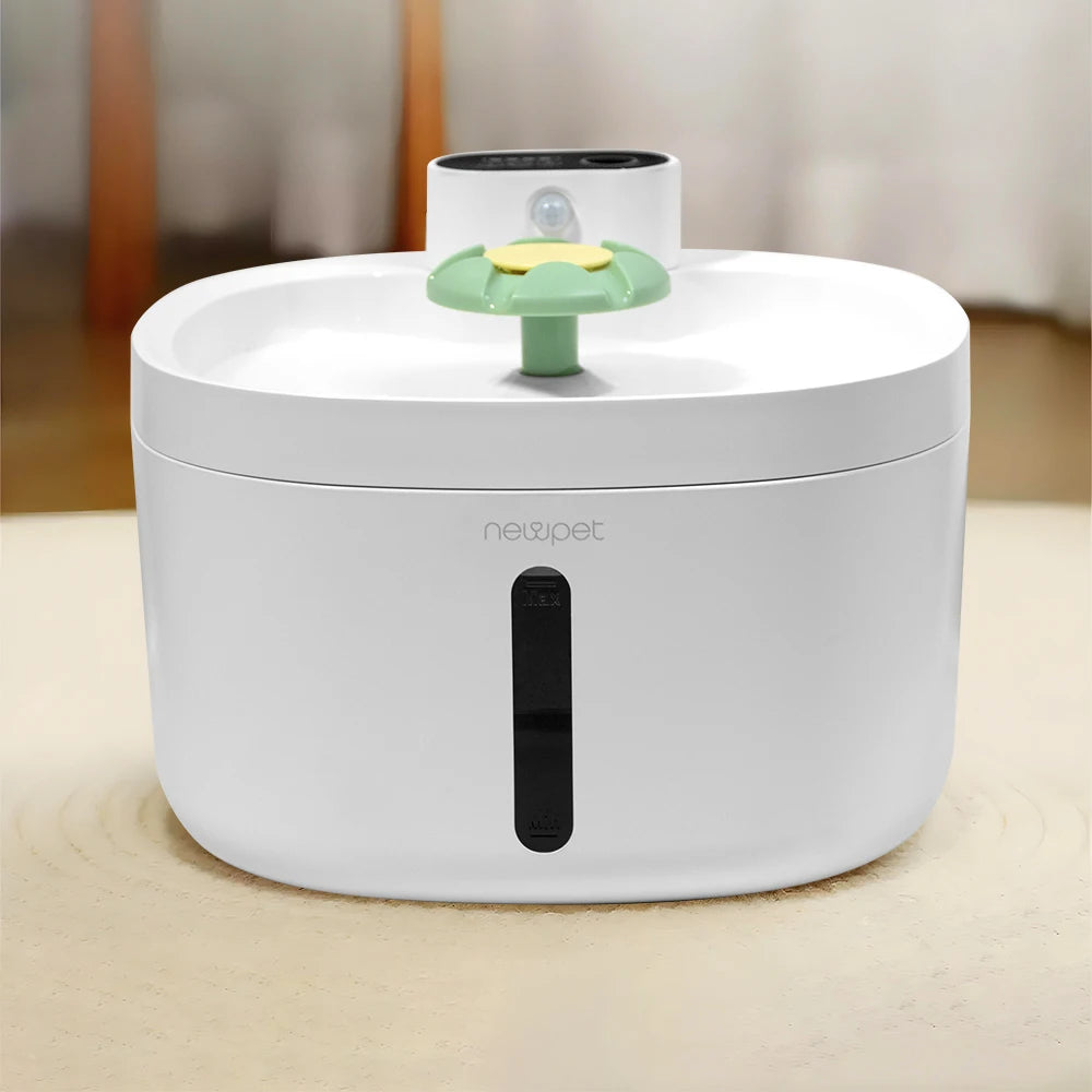 💧 Fonte de Água Newpet 2.6L Wireless: Sensor Automático e Sem Fio – Hidratação Inteligente para Cães e Gatos!