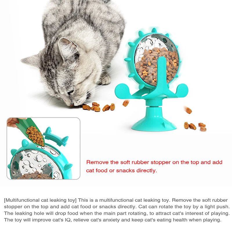 🧠 Roda Interativa Dispensadora de Petiscos: Alimentador Lento para Gatos e Cães Pequenos – Melhora o QI!