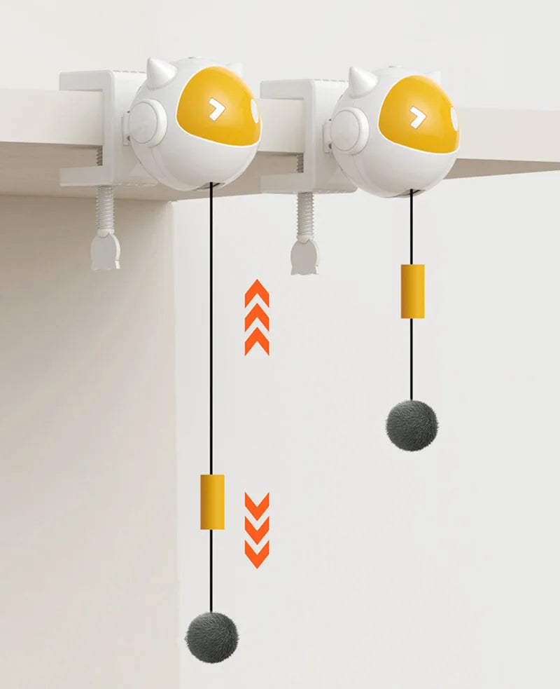 🚀 Brinquedo Automático Bola Suspensa Smart: Levantamento Elétrico Interativo para Gatos!