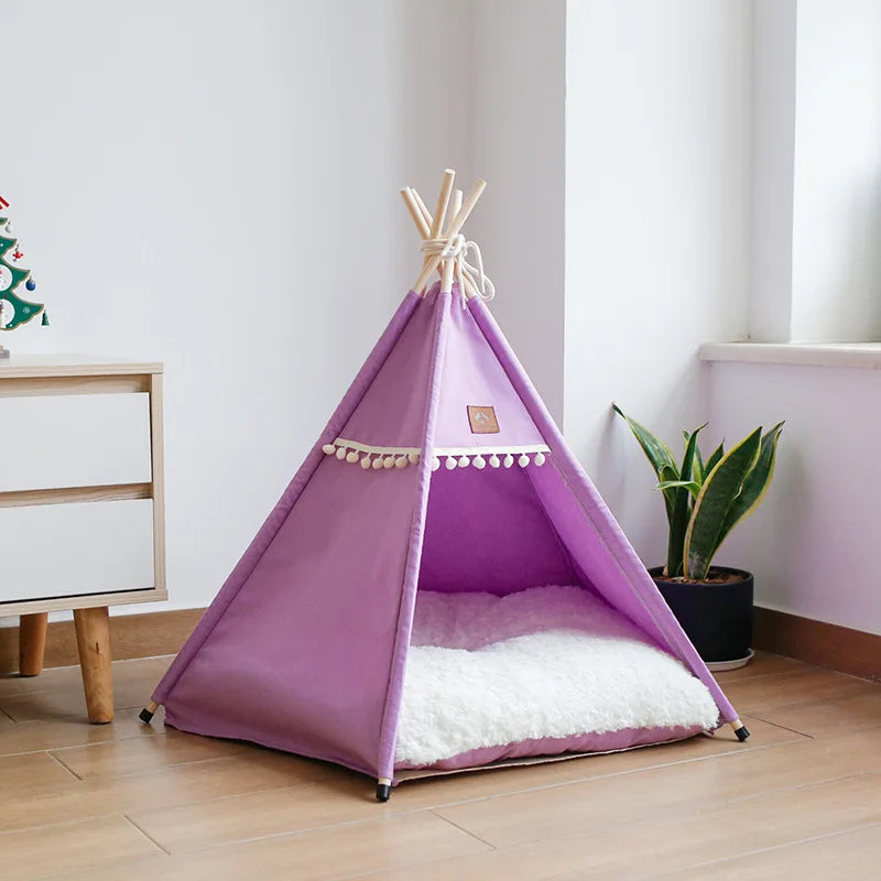 ⛺ Tenda Premium de Lona: O Refúgio Aconchegante e Estiloso do Seu Gato!