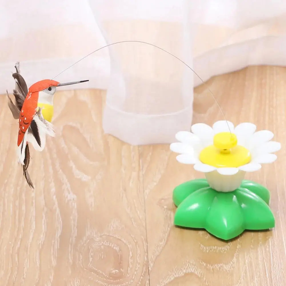 🦋 Borboleta Elétrica Giratória 360°: Brinquedo Automático para Gatos – Treinamento e Caça!