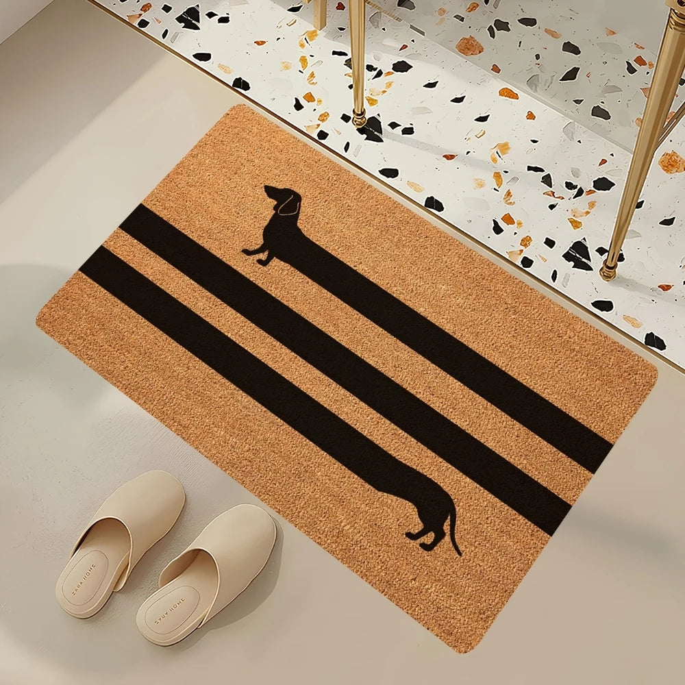 👋 Tapetes "WELCOME" com Tema de Gato: Antiderrapante e Versátil para Qualquer Porta!