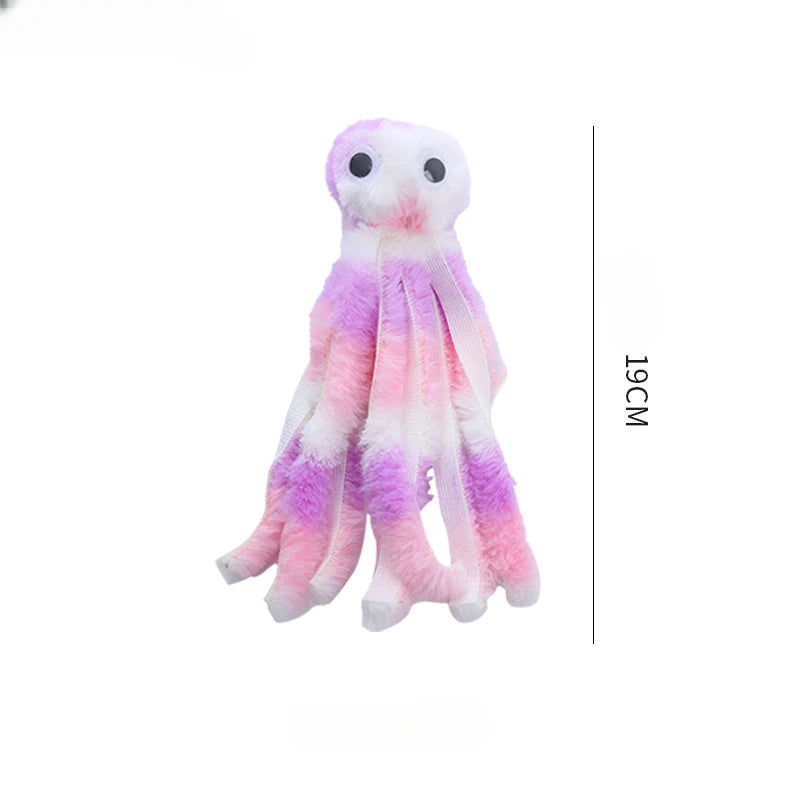 🐙 Brinquedo Polvo de Pelúcia com Catnip: Resistente, Interativo e Cheio de Diversão Marinha!