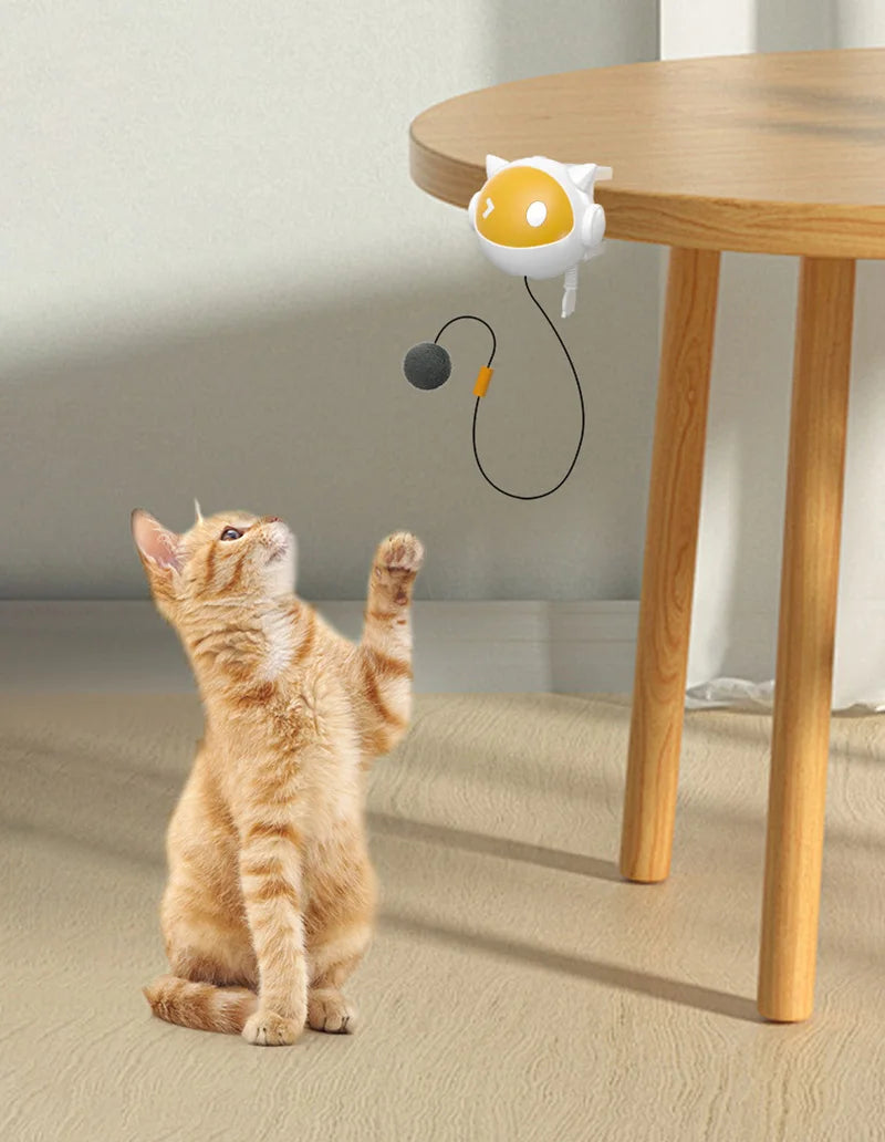 🚀 Brinquedo Automático Bola Suspensa Smart: Levantamento Elétrico Interativo para Gatos!