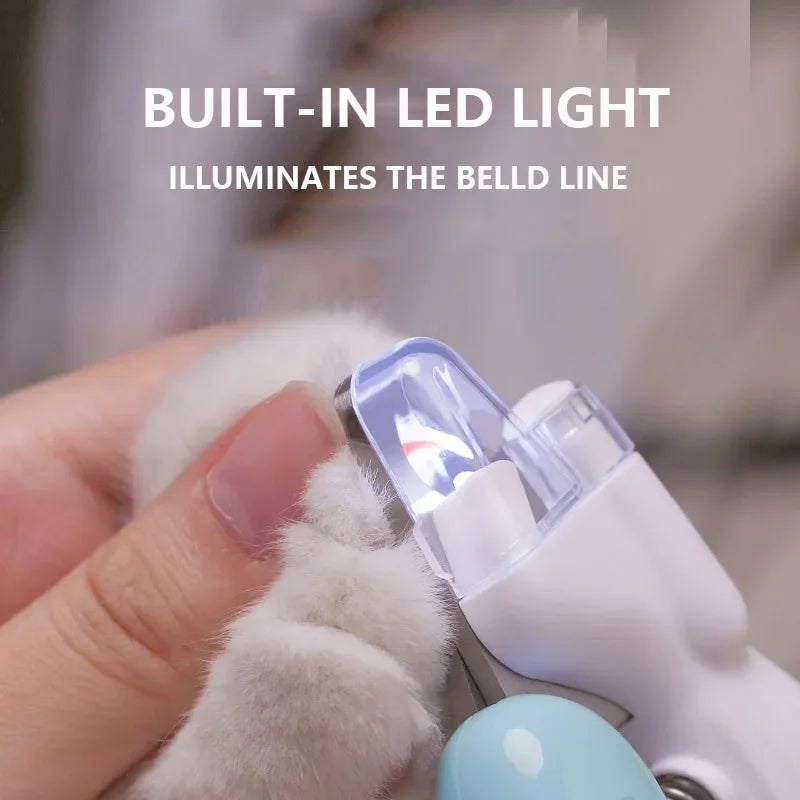 ✨ Cortador de Unhas Profissional com LED: Segurança Total para Patas de Cães, Gatos e Pequenos Animais!