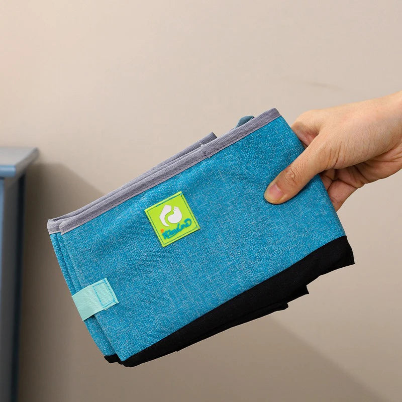 ✈️ Caixa Sanitária Portátil Dobrável em Oxford: Higiene À Prova d'Água para Viagens!