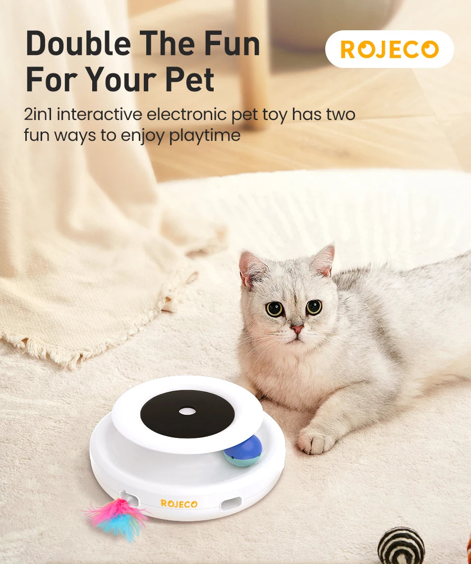 🚀 Kit com 5 Modos – Bola Divertida e Provocador Automático de Pena para Gatos e Cães!