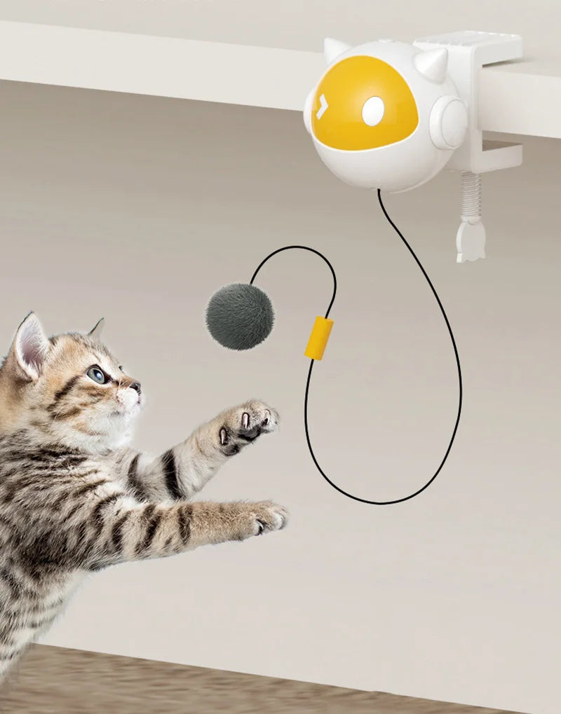 🚀 Brinquedo Automático Bola Suspensa Smart: Levantamento Elétrico Interativo para Gatos!